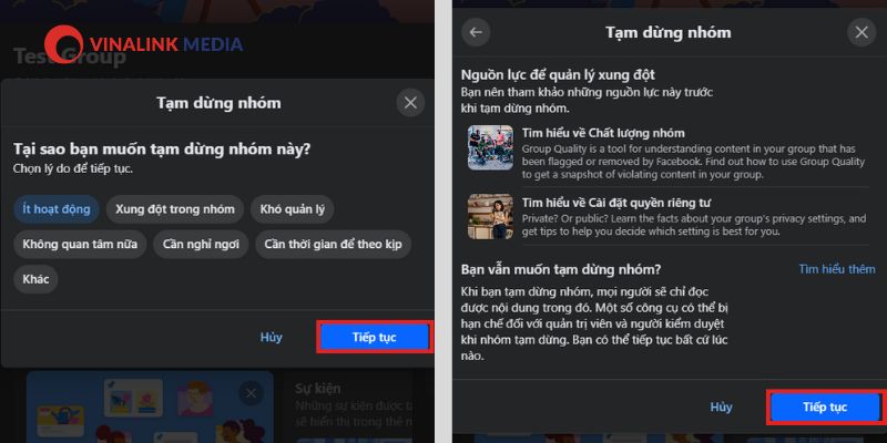 Lưu trữ nhóm Facebook trên máy tính 2